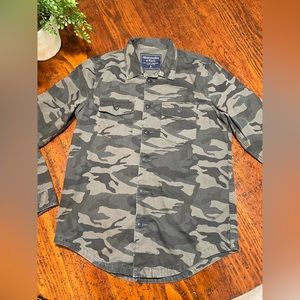Abercrombie and Fitch Camo Button up